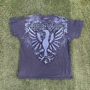 Beyond The Limit Men's 2XL Y2K Graphic Shirt Cross Emo Goth Grunge Punk Vintage